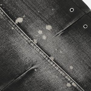 Y2K Aesthetic Splash-Ink Washed Jeans for Trendy Grunge and Coquette Outfits