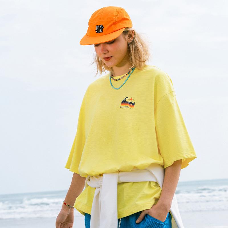 Y2K Aesthetic Summer Beach Loose T-Shirt - Comfy Casual Top for Effortless Style