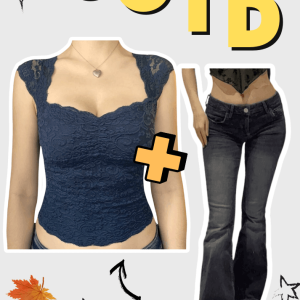 Y2K Aesthetic Two-Piece Set: Cute Crop Top & Cargo Skirt for Trendy Outfits