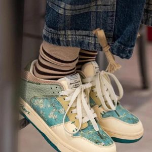 Y2K Aesthetic Van Gogh Almond Blossom Sneakers - Cute and Comfy Art-Inspired Footwear