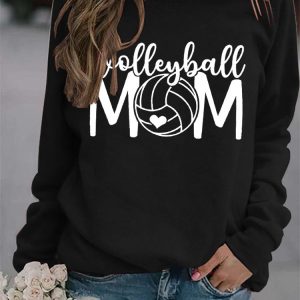 Y2K Aesthetic Volleyball Mom Sweatshirt - Comfy and Cute for Sporty Style Lovers