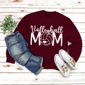 Y2K Aesthetic Volleyball Mom Sweatshirt - Comfy and Cute for Sporty Style Lovers