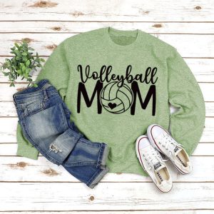 Y2K Aesthetic Volleyball Mom Sweatshirt - Comfy and Cute for Sporty Style Lovers