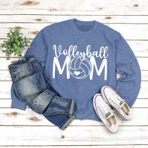 Y2K Aesthetic Volleyball Mom Sweatshirt - Comfy and Cute for Sporty Style Lovers