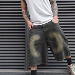 Y2K Baggy Reverse Washed Jorts for Trendy Grunge Aesthetic Outfits and Casual Looks