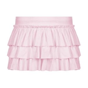 Y2K Bow Splice Low Rise Tiered Mini Skirt - Cute Coquette Aesthetic Fashion Piece