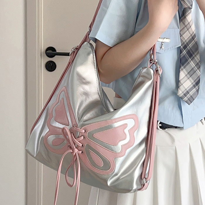 Y2K Butterfly Aesthetic Handbag - Cute Pastel Goth Style for Trendy Outfits