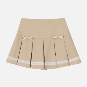 Y2K Butterfly Pin Pleated Skirt - Cute Coquette Aesthetic for Trendy Outfits