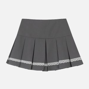 Y2K Butterfly Pin Pleated Skirt - Cute Coquette Aesthetic for Trendy Outfits