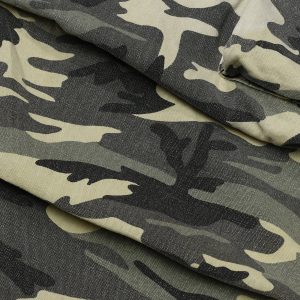 Y2K Camouflage Patchwork Jeans for Trendy Grunge Aesthetic Outfits and Casual Style