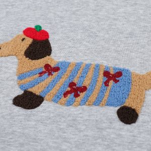 Y2K Cartoon Dog Hoodie: Cute and Comfy Aesthetic Top for Cozy Outfits