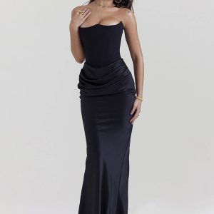 Y2K Coquette Aesthetic Seraphic Splendor Maxi Dress for Effortless Style and Elegance