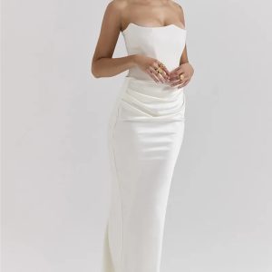 Y2K Coquette Aesthetic Seraphic Splendor Maxi Dress for Effortless Style and Elegance