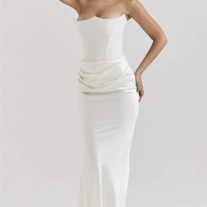 Y2K Coquette Aesthetic Seraphic Splendor Maxi Dress for Effortless Style and Elegance