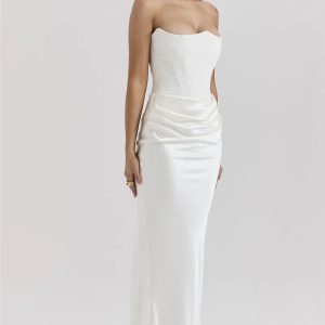 Y2K Coquette Aesthetic Seraphic Splendor Maxi Dress for Effortless Style and Elegance