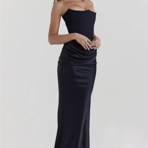 Y2K Coquette Aesthetic Seraphic Splendor Maxi Dress for Effortless Style and Elegance