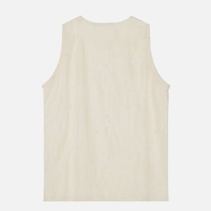 Y2K Distressed Tank Top - Trendy Grunge Style for Aesthetic Outfits and Casual Looks