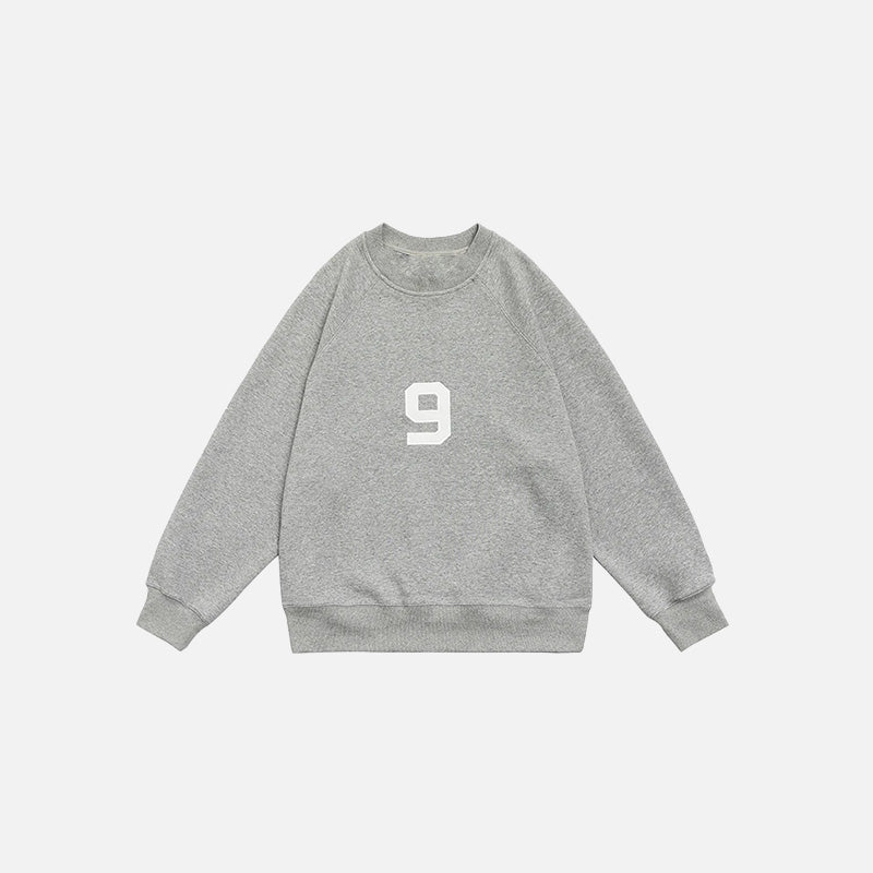 Y2K Embroidered Sweatshirt: Cozy Aesthetic Top for Grunge and Coquette Styles