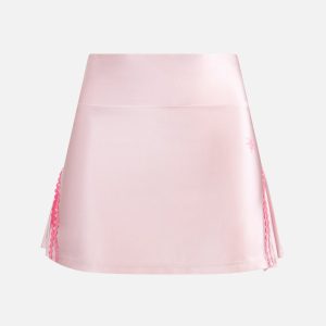 Y2K Embroidery Ripple Skirt - Cute Pastel Goth Aesthetic for Trendy Outfits