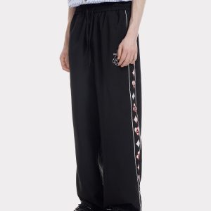 Y2K Embroidery Track Pants: Trendy Grunge Aesthetic for Stylish Outfits