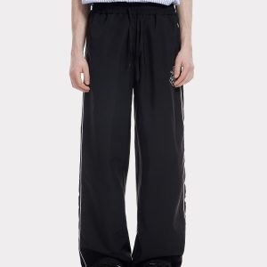 Y2K Embroidery Track Pants: Trendy Grunge Aesthetic for Stylish Outfits