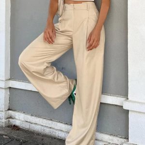 Y2K Fashion Casual Street Tailored Pants for Trendy Aesthetic Outfits and Everyday Wear