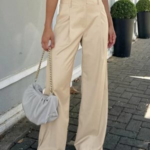 Y2K Fashion Casual Street Tailored Pants for Trendy Aesthetic Outfits and Everyday Wear