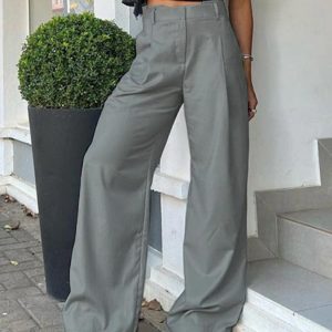 Y2K Fashion Casual Street Tailored Pants for Trendy Aesthetic Outfits and Everyday Wear