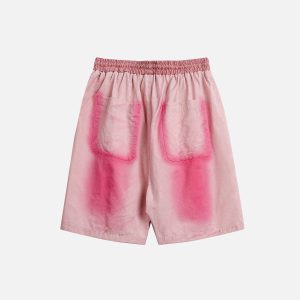 Y2K Graffiti Drawstring Shorts for Trendy Aesthetic Outfits and Comfy Summer Vibes