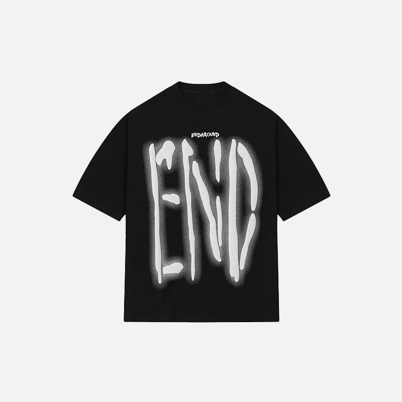 Y2K Graffiti Graphic Tee - Trendy Streetwear for Aesthetic Outfits and Casual Looks