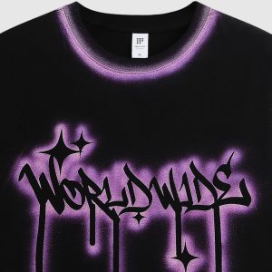 Y2K Graffiti T-Shirt: Edgy Streetwear for Grunge Aesthetic Lovers