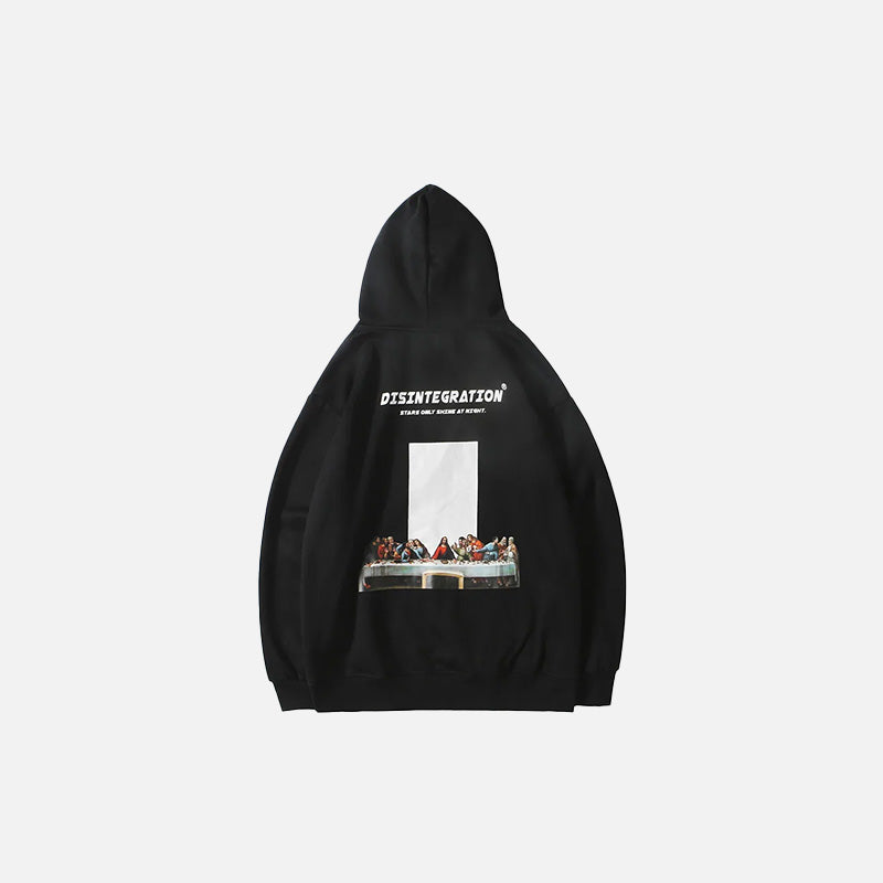 Y2K Grunge Aesthetic Disintegration Art Hoodie - Trendy Comfy Streetwear for Unique Style