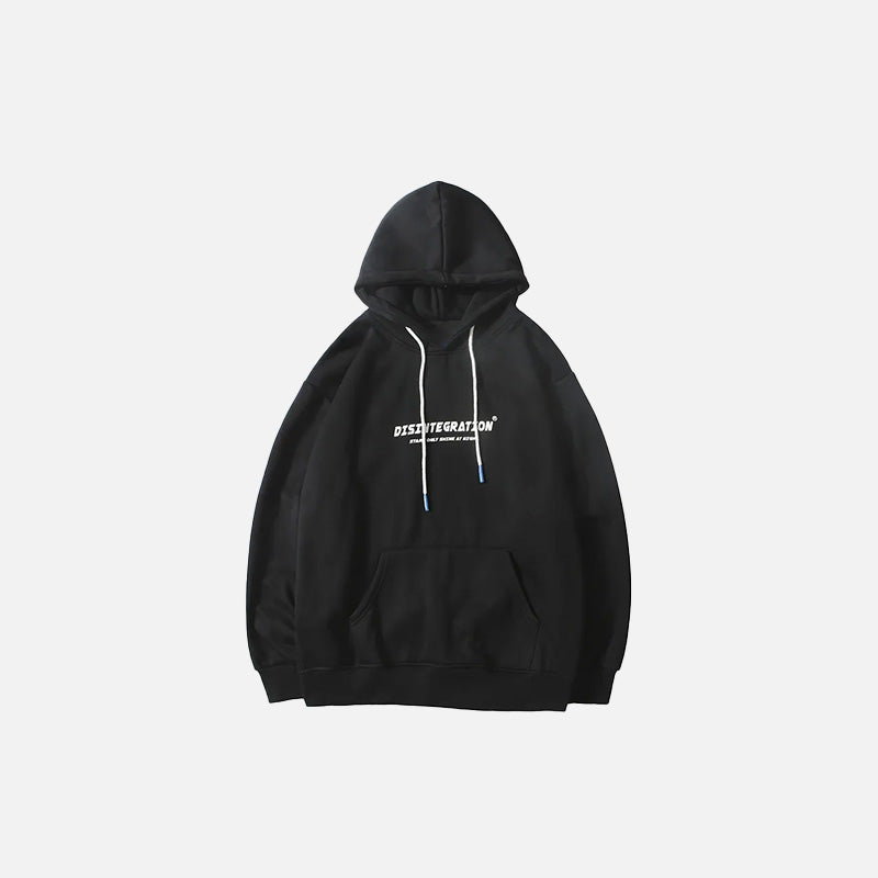 Y2K Grunge Aesthetic Disintegration Art Hoodie - Trendy Comfy Streetwear for Unique Style