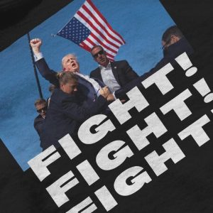 Y2K Grunge Style Trump Fight Tee - Vintage Aesthetic Graphic T-Shirt for Bold Fashion