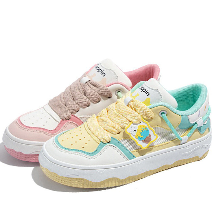 Y2K Ice Cream Aesthetic Sneakers for Cute Outfits and Comfy Style