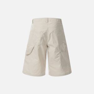 Y2K Multi Pocket Cargo Shorts for a Chic Grunge Aesthetic Look