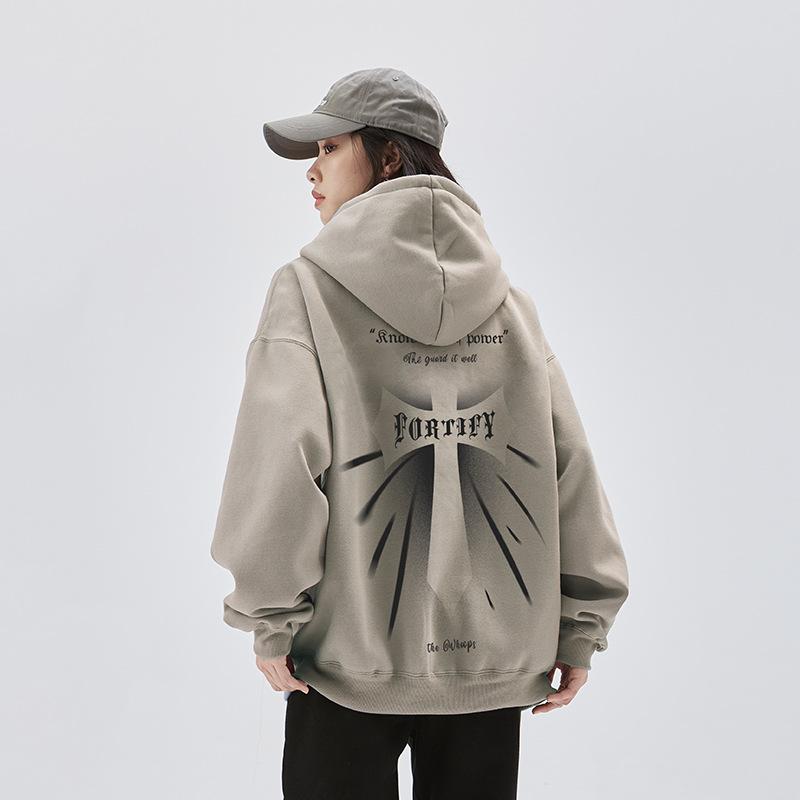 Y2K Oversized Graphic Hoodie - Comfy Streetwear for Coquette and Grunge Aesthetics