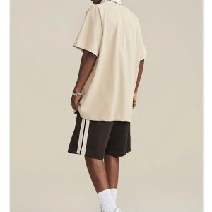 Y2K Oversized Polo T-Shirt for Trendy Coquette and Grunge Aesthetic Outfits