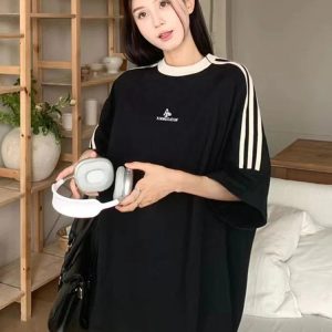 Y2K Oversized Retro T-Shirt: Vintage-Inspired Comfy Top for Aesthetic Outfits