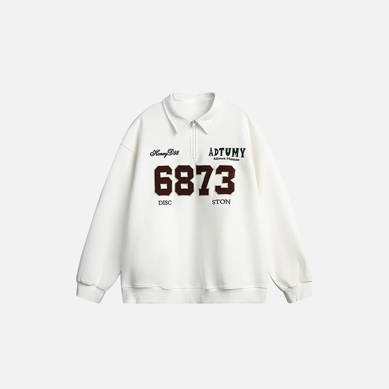 Y2K Oversized Sports Sweatshirt for Comfy Grunge Aesthetic and Casual Outfits