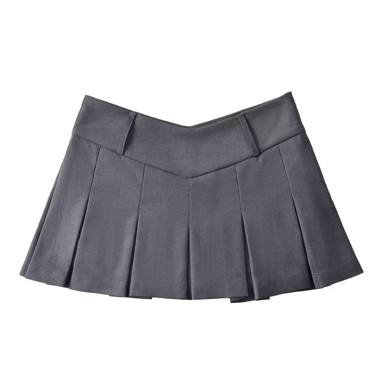 Y2K Pleated Cargo Skirt - Trendy Y2K Aesthetic Mini Skirt for Stylish Outfits