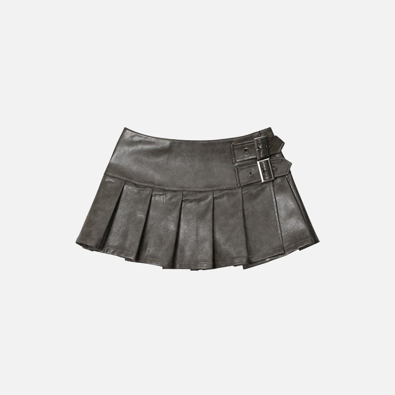 Y2K Pleated Skirt: Trendy Cargo Skirt for Coquette Aesthetic and Grunge Style Outfits