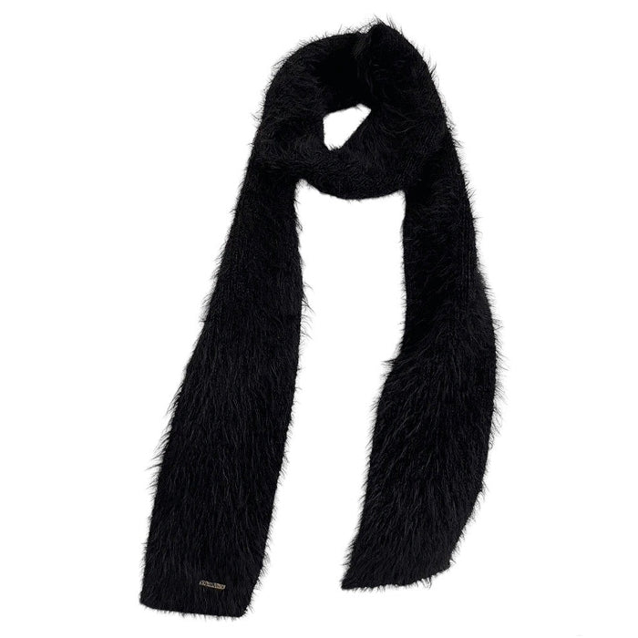 Y2K Popstar Fuzzy Scarf for Cozy Aesthetic Looks and Retro Fashion Vibes