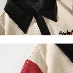 Y2K Retro Varsity Jacket: Trendy Coquette Aesthetic Layering for Stylish Outfits