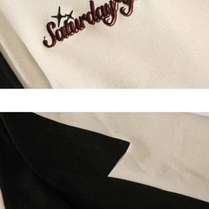 Y2K Retro Varsity Jacket: Trendy Coquette Aesthetic Layering for Stylish Outfits