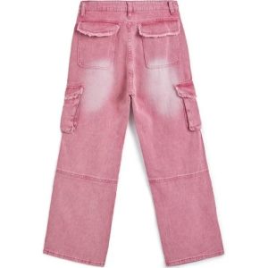 Y2K Ripped Multi Pocket Cargo Jeans for Trendy Grunge and Coquette Aesthetic Outfits