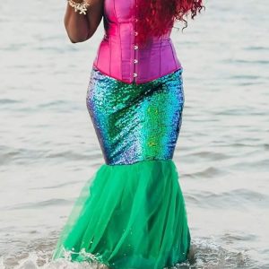 Y2K Sequins Mermaid Skirt - Glamorous Coquette Aesthetic for Stunning Outfits