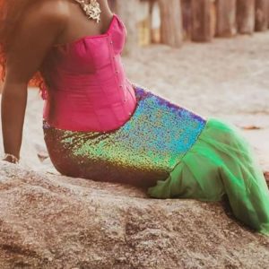 Y2K Sequins Mermaid Skirt - Glamorous Coquette Aesthetic for Stunning Outfits