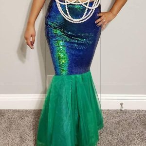 Y2K Sequins Mermaid Skirt - Glamorous Coquette Aesthetic for Stunning Outfits