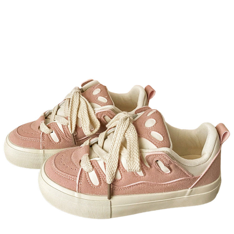 Y2K Skater Girl Pink Sneakers - Cute Aesthetic Footwear for Trendy Outfits